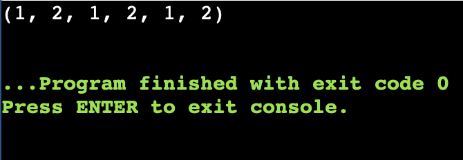 Python Tuple Function Example